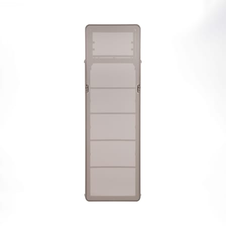 Schrägstellbarer, stapelbarer Liegestuhl Plano corian beige - NARDI
