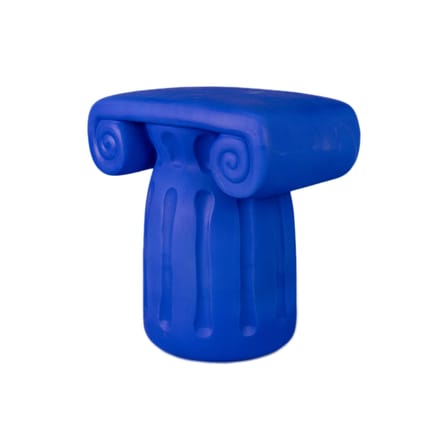 Table d'appoint Magna Graecia - Capitello céramique bleu / 44 x 29 x H 45 cm / Terre cuite - Seletti
