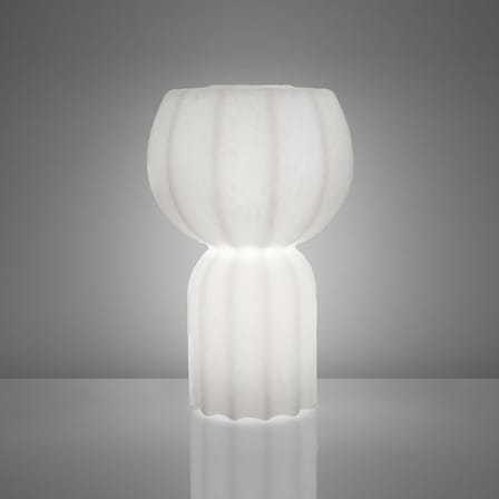 Pupa INDOOR LED Table lamp plastic material white / LED - Polyethylene / Ø 37 x H 58 cm - Slide