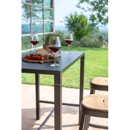 Table haute Nova métal / 120 x 80 cm x H 105 cm - Emu