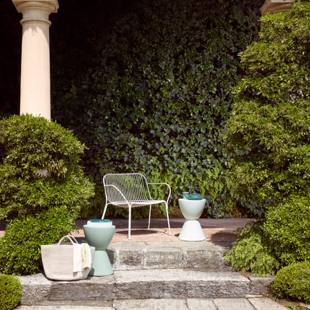 Tabouret Prince AHA plastique gris / Philippe Starck, 1996 - Kartell