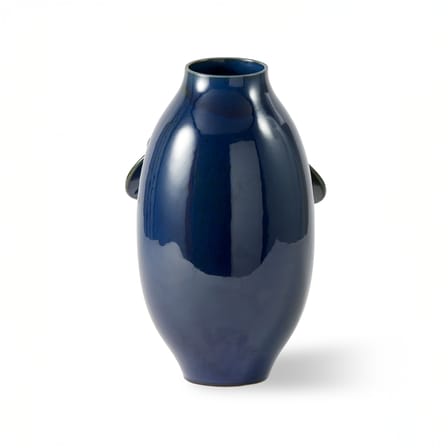 Vase Quillie Small céramique bleu / Ø 18 x H 32 cm - POLSPOTTEN