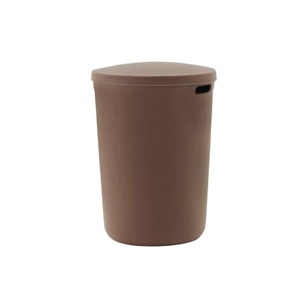Wäschekorb Hide textil braun / Filz, recycelt - Ø 46,5 x H 64.5 cm - Normann Copenhagen