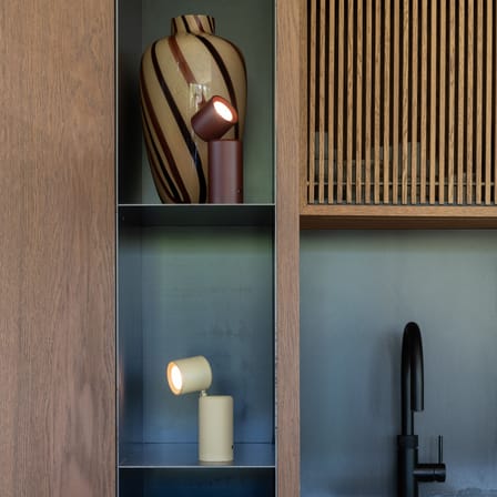 Milan LED Wireless rechargeable lamp metal red / Wall light - Orientable - It's about Romi