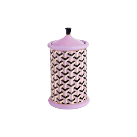 Boîte Versailles céramique violet / Ø 11 x H 20 cm - Jonathan Adler