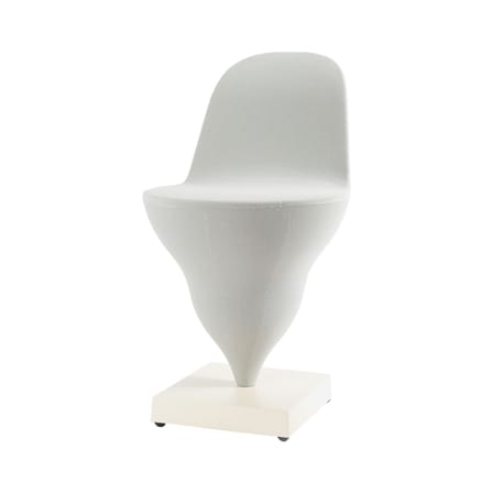 Chaise rembourrée Gelato tissu gris - Moustache