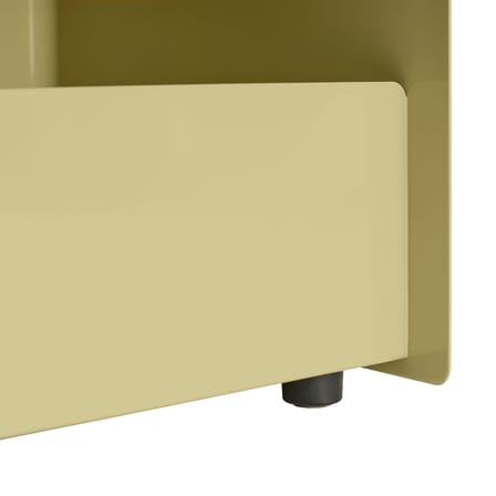 Desserte à roulettes Folded Tall métal vert / Ouvert - H 83,7 cm - Muuto