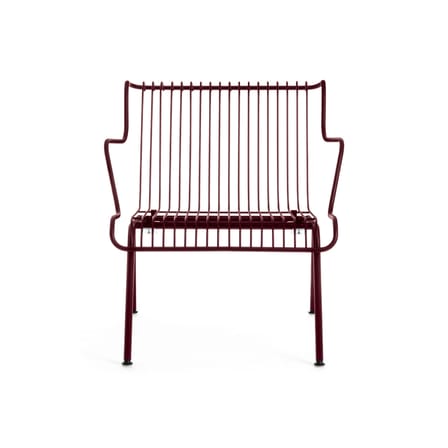 Fauteuil lounge empilable South métal rouge / Konstantin Grcic, 2023 - Magis