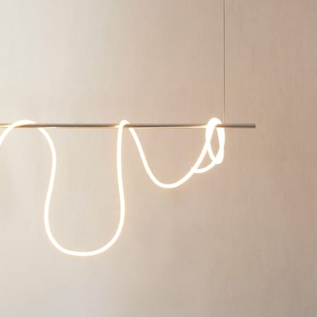 Guirlande lumineuse Flex Tube LED plastique blanc / 5 mètres - Néon LED flexible - STUDIO ABOUT