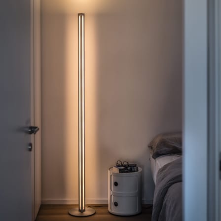 Lampadaire Chiaroscura métal / H 183 cm - Aluminium - Foscarini