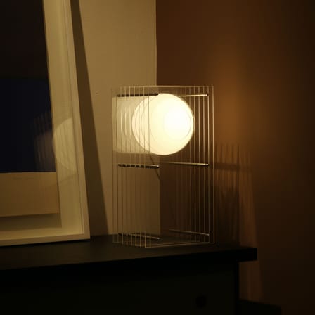 Lampe de table Lop Small Rectangle plastique transparent / Lauréat Archiproducts Design Award - BANG