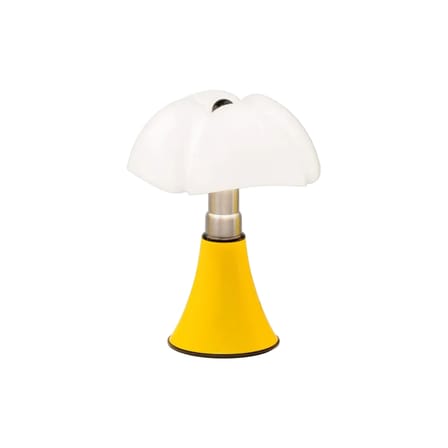 Lampe de table Minipipistrello Pop LED jaune / H 35 cm - Gae Aulenti, 1965 - Martinelli Luce