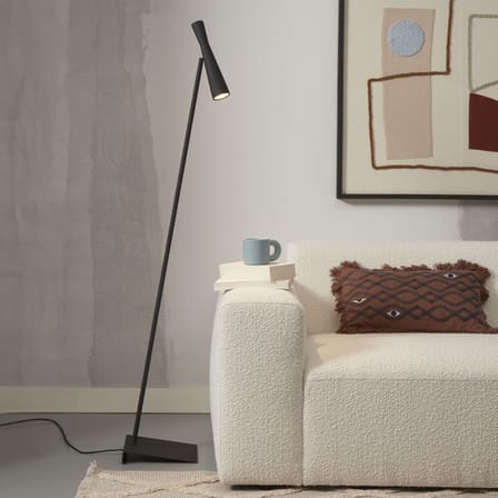 Lampadaire Bordeaux métal noir / Orientable - It's about Romi