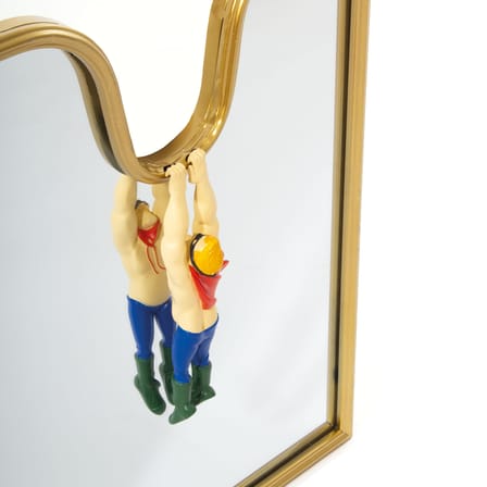 Miroir mural Circus métal or / L 35 x H 45 cm - Seletti