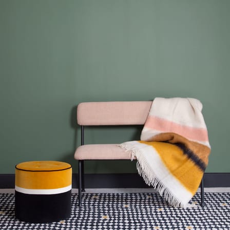 Plaid Mohair tissu jaune / 130 x 200 cm - Maison Sarah Lavoine