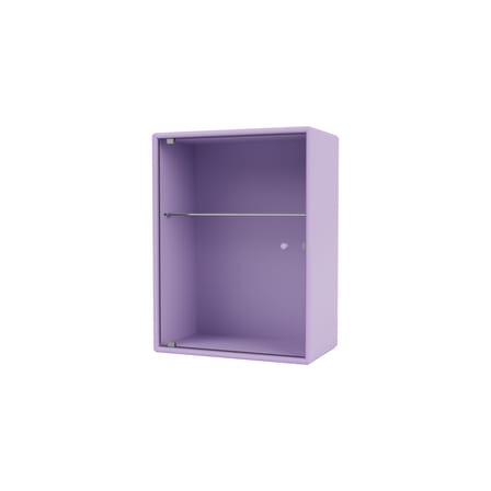 Armoire murale salle de bains Ripple bois violet / L 35,4 x P 20 x H 46,8 cm - Verre ondulé - MONTANA