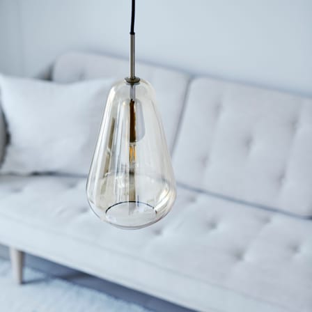 Suspension Anoli 1 Medium verre / Ø 19 x H 38 cm - NUURA