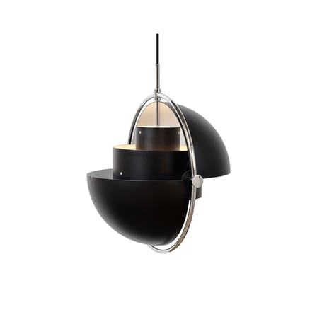 Suspension Multi-Lite Large métal noir / Ø 36 cm - Modulable & orientable / Réédition 1972 - Gubi