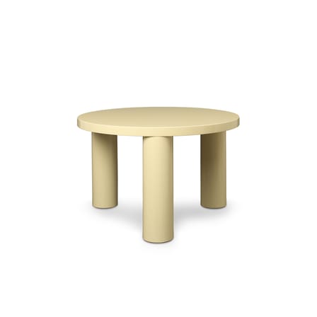 Table basse Post bois jaune / Ø 65 x H 41.4 cm - MDF laqué - Ferm Living