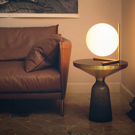 Tischleuchte IC T2 glas metall / H 35 cm - Flos