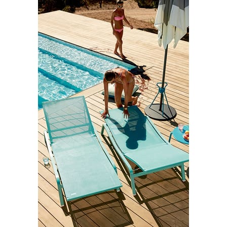 Transat inclinable empilable Alizé XS métal noir / larg. 72 cm - 3 positions - Fermob