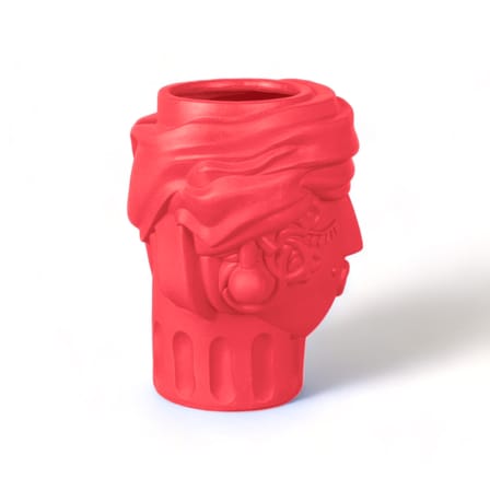 Vase Magna Graecia - Woman céramique rose / H 33 cm - Seletti
