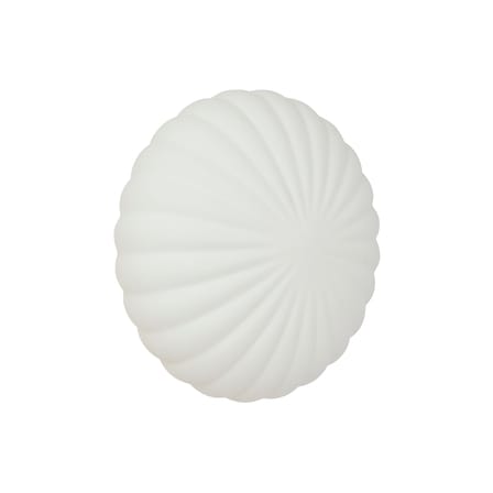 Kumu Wall light with plug glass white / Ø 25 cm - HÜBSCH