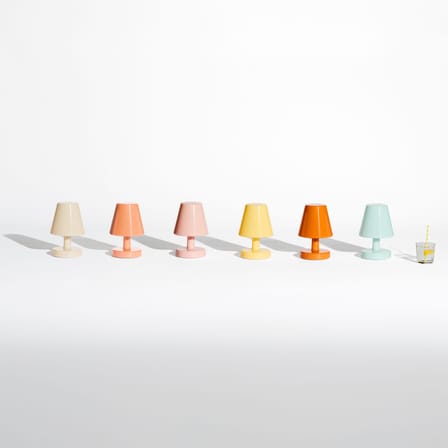 Edison The Ambiance Wireless rechargeable lamp plastic material orange / Indoor - H 25 cm - Fatboy