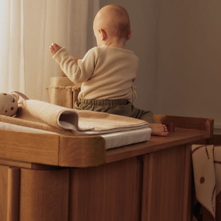  Accessory natural wood / Changing table for Tilu Chest of drawers - Ferm Living