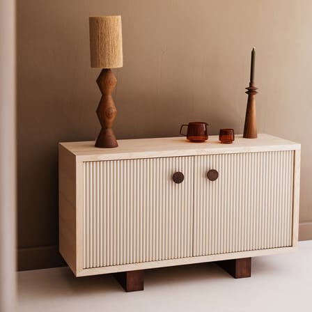 Buffet Heju X Nobodinoz bois naturel / L 120 x H 70 cm - NOBODINOZ