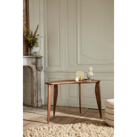 Bureau Feve bois naturel / 117 x 60 cm - Noyer - Ferm Living