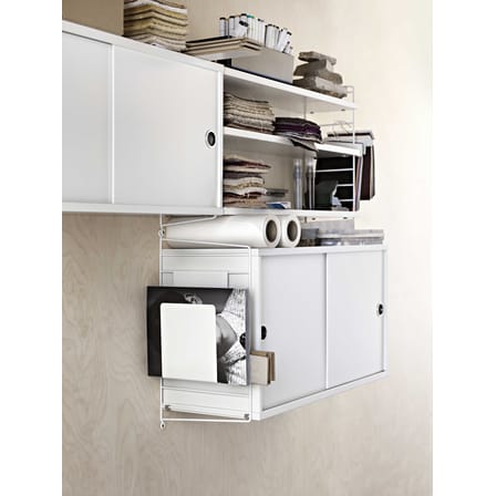 Caisson / 2 portes coulissantes - L 78 x P 20 x H 37 cm - String Furniture