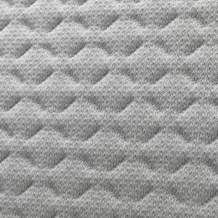 Fauteuil à roulettes ACX Soft tissu gris / Dossier tricot rembourré - Vitra
