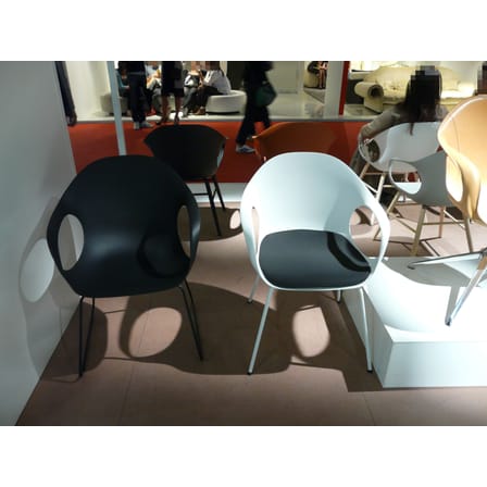Fauteuil Elephant plastique noir - Kristalia