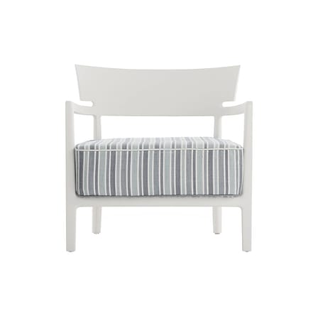 Fauteuil rembourré Cara OUTDOOR plastique tissu vert - Kartell
