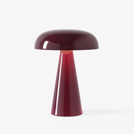 Lampe sans fil rechargeable Como SC53 LED métal rouge / H 21 cm - &tradition