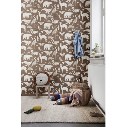 Panier Apple Large fibre végétale beige bois naturel / Osier - Ø 36,5 x H 52 cm - Ferm Living