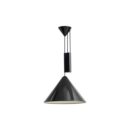 Compass Pendant metal black / Adjustable height with counterweight - Ø 43 cm - Hay