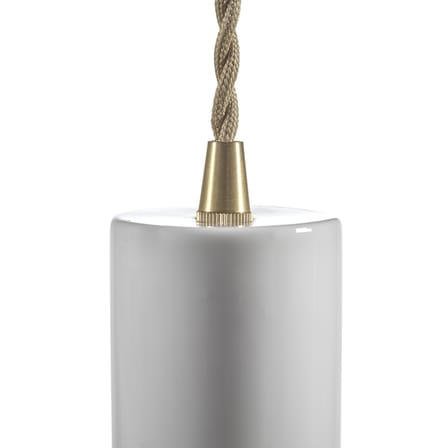 Pendelleuchte Olympia n°3 keramik weiß / Ø 5,5 x H 27 cm - Serax