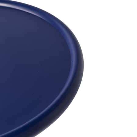 Table d'appoint Twister métal bleu / Ø 46 x H 56 cm - Fonte aluminium - POLSPOTTEN