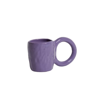 Tasse à café Donut Medium céramique violet / Ø 8 x H 9 cm - Petite Friture