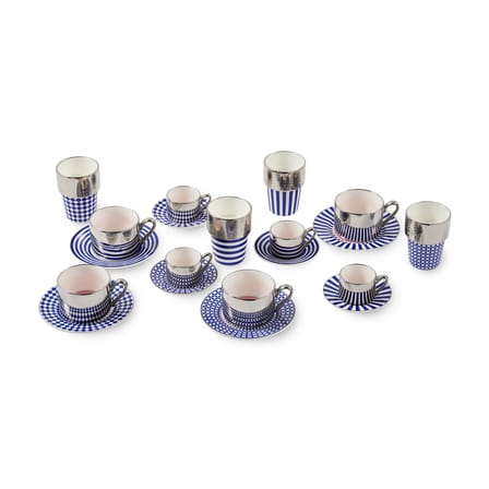 Tasse à espresso Aunty / Set 4 tasses + 4 soucoupes - 90 ml - Pols Potten