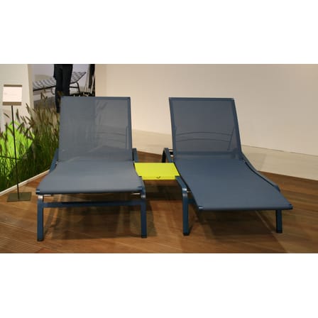 Transat inclinable empilable Alizé métal beige / larg. 80 cm - 5 positions - Fermob