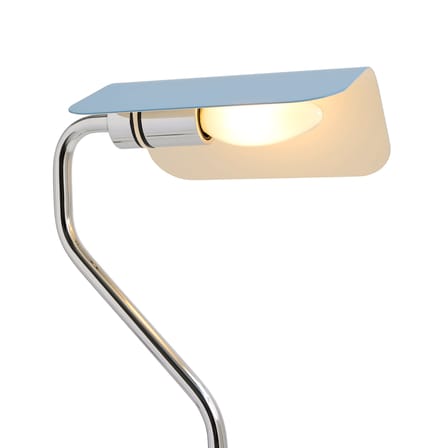 Apex Floor lamp metal blue / Adjustable small reading lamp - H 110 cm - Hay