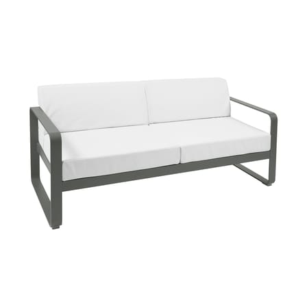 Canapé de jardin 2 places Bellevie     L 160 cm - Tissu blanc grisé - Fermob