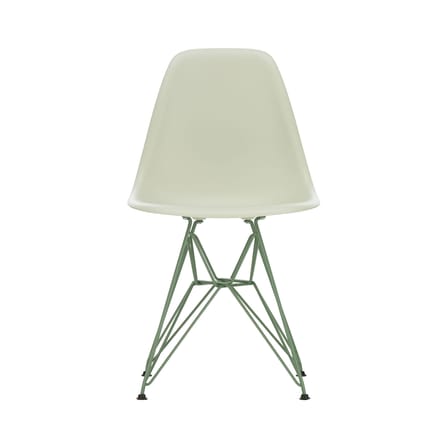 Chaise RE DSR Colours - Eames Plastic Side Chair plastique gris / (1950) - Pieds colorés / Recyclé - Vitra