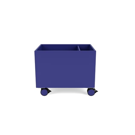 Coffre à roulettes Colour Box II bois bleu / 46.8 x 35,4 x H 37.8 cm - MONTANA