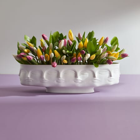 Coupe Dora Maar céramique blanc / 47 x 16 cm - Jonathan Adler