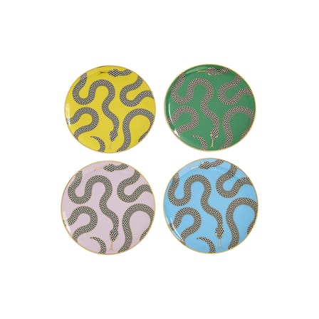 Dessertteller Eden keramik bunt / 4er-Set – Ø 16,5 cm - Jonathan Adler