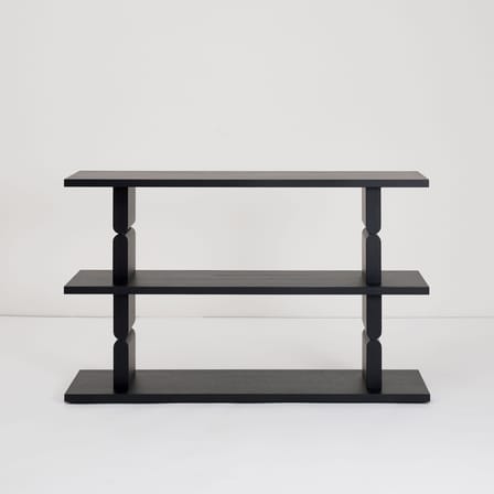 Étagère Coloured Wood Noon bois noir / L 118 x H 107 cm - NOBODINOZ